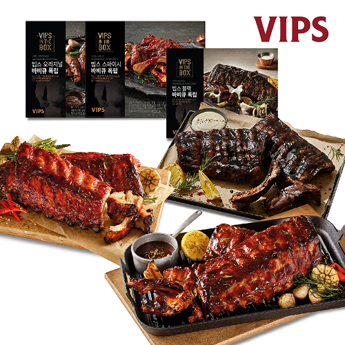 ★빕스폭립BEST★[빕스] 오리지널바비큐폭립 450G X 3팩 외 오리지널/스파이시/왕갈비/블랙바비큐 택1